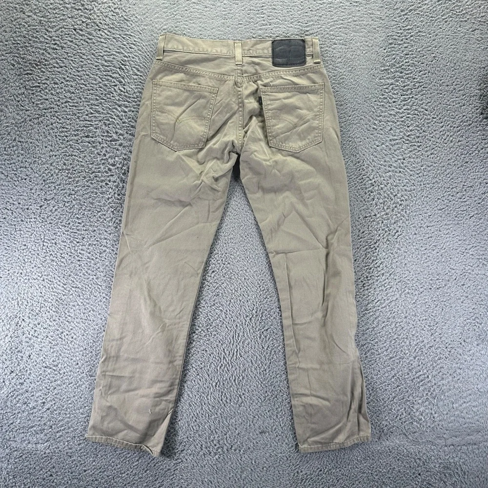 Levi's 511 Jeans Mens 30x30 Beige Cotton Denim Straight Leg Travel Workwear